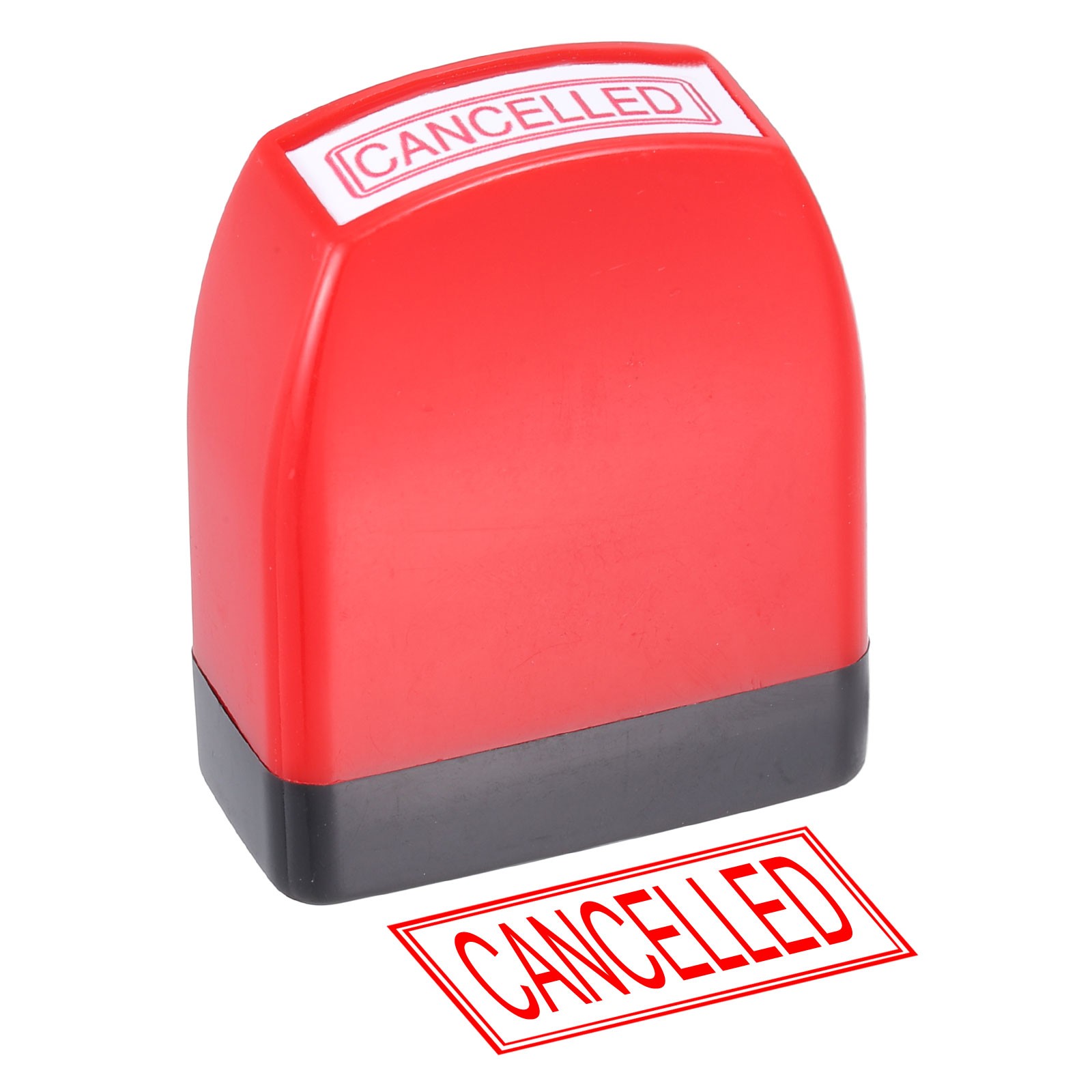 CANCELLED Notice Stamp Self Inking, Red Black