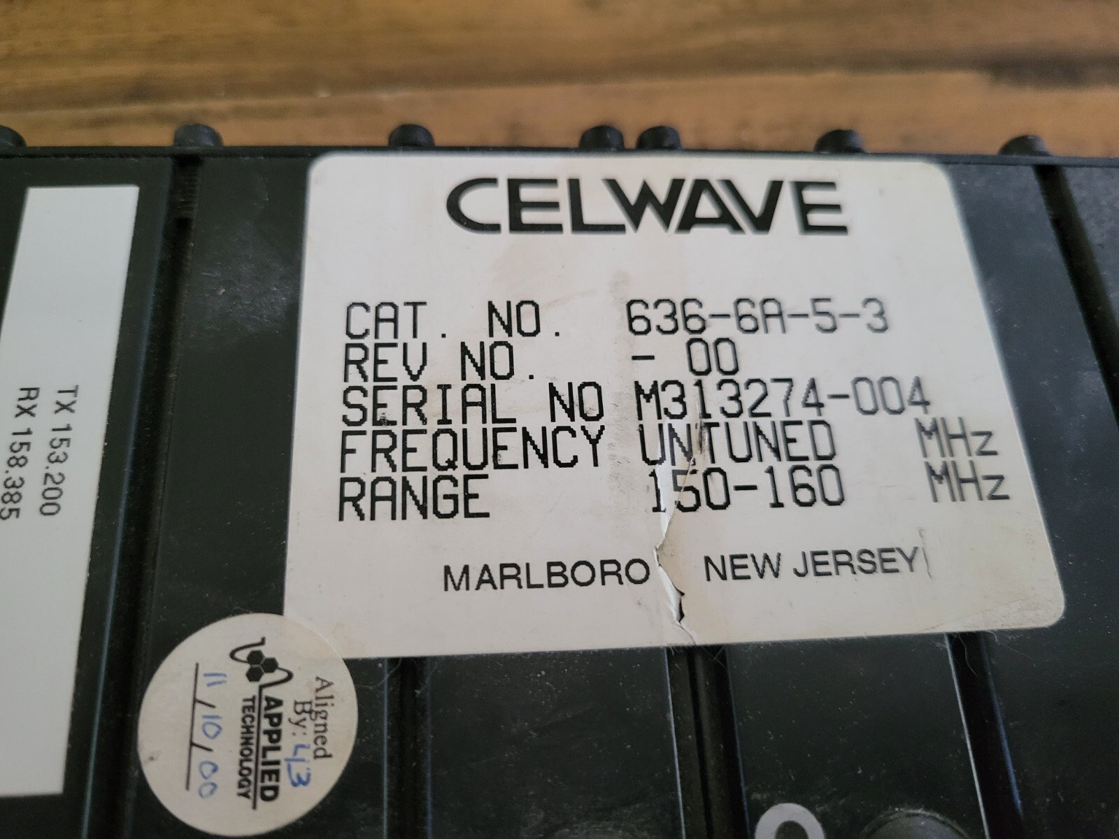 Celwave Duplexer 636-6a-5-3