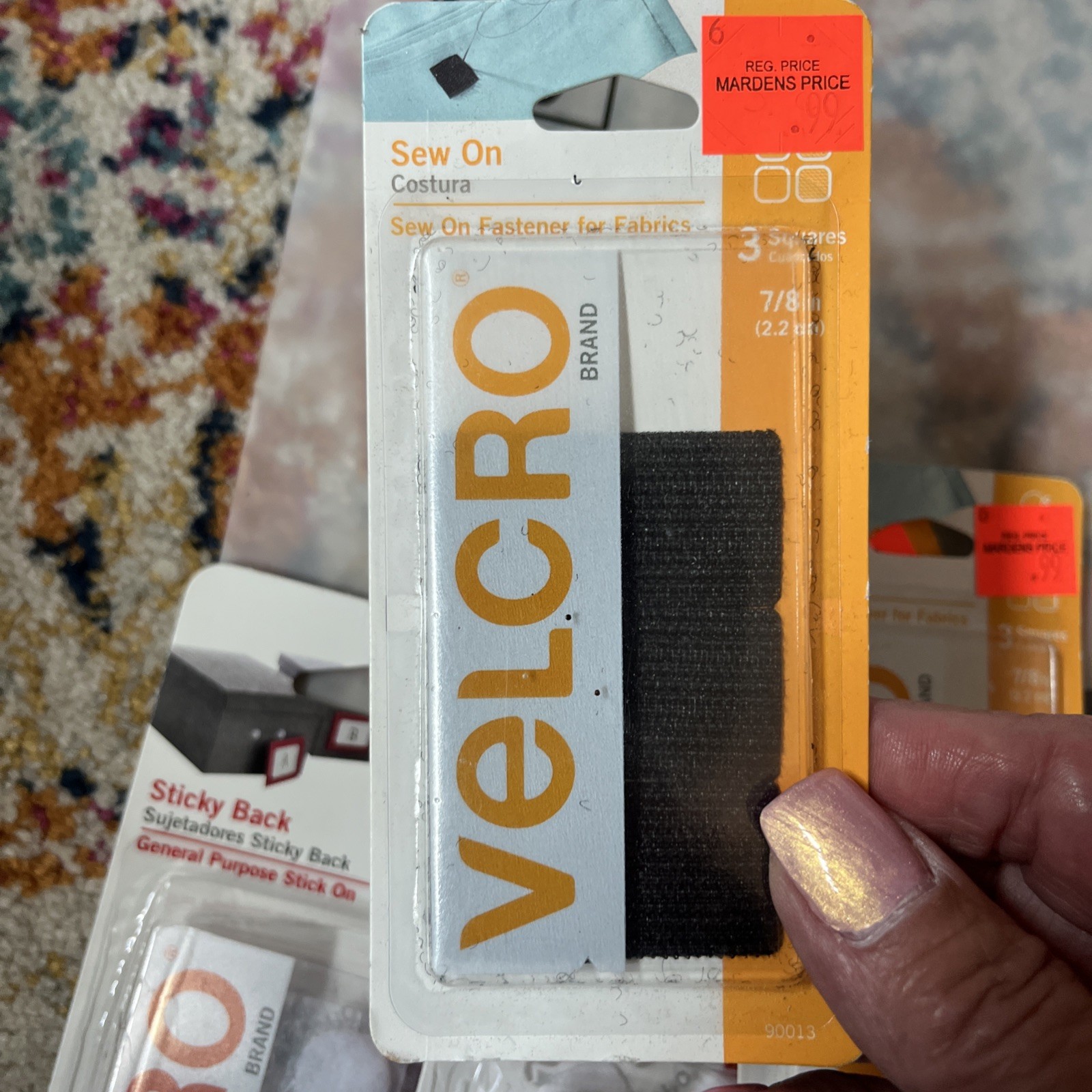 velcro lot- assorted 7 packages NEW