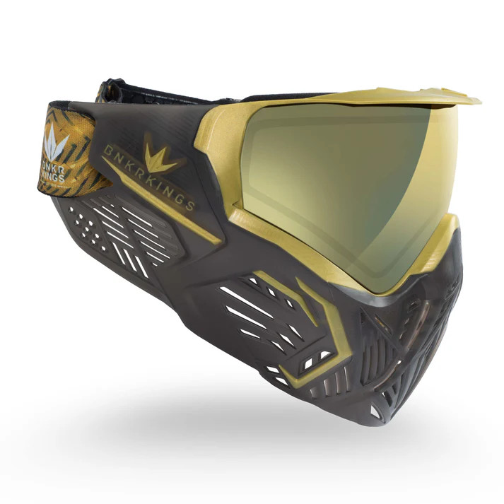 Bunkerkings CMD Paintball Goggles – Black Gold | Anti-Fog Tournament Mask