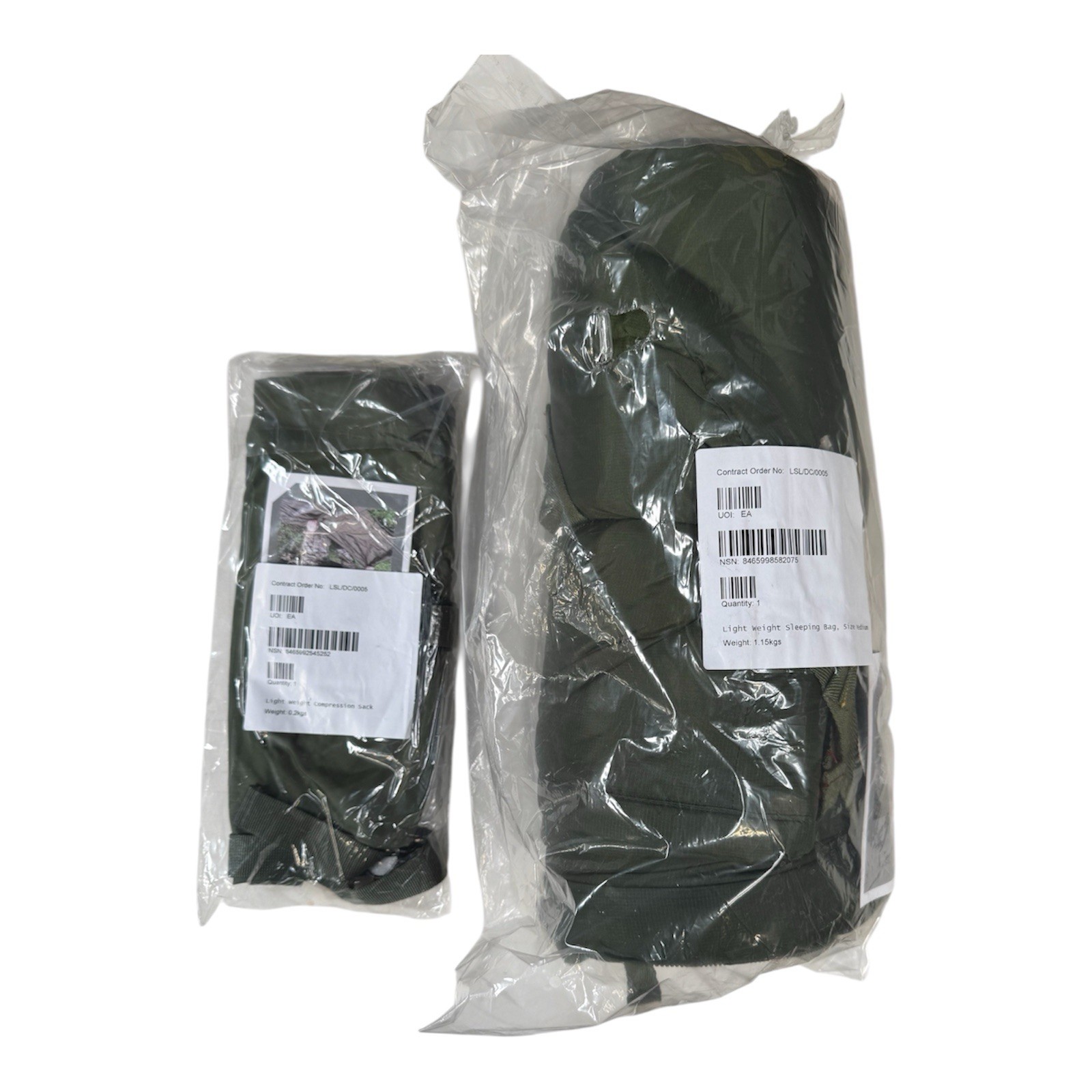 British Army Light Weight Sleeping Bag with Compression Sack (BRAND NEW)