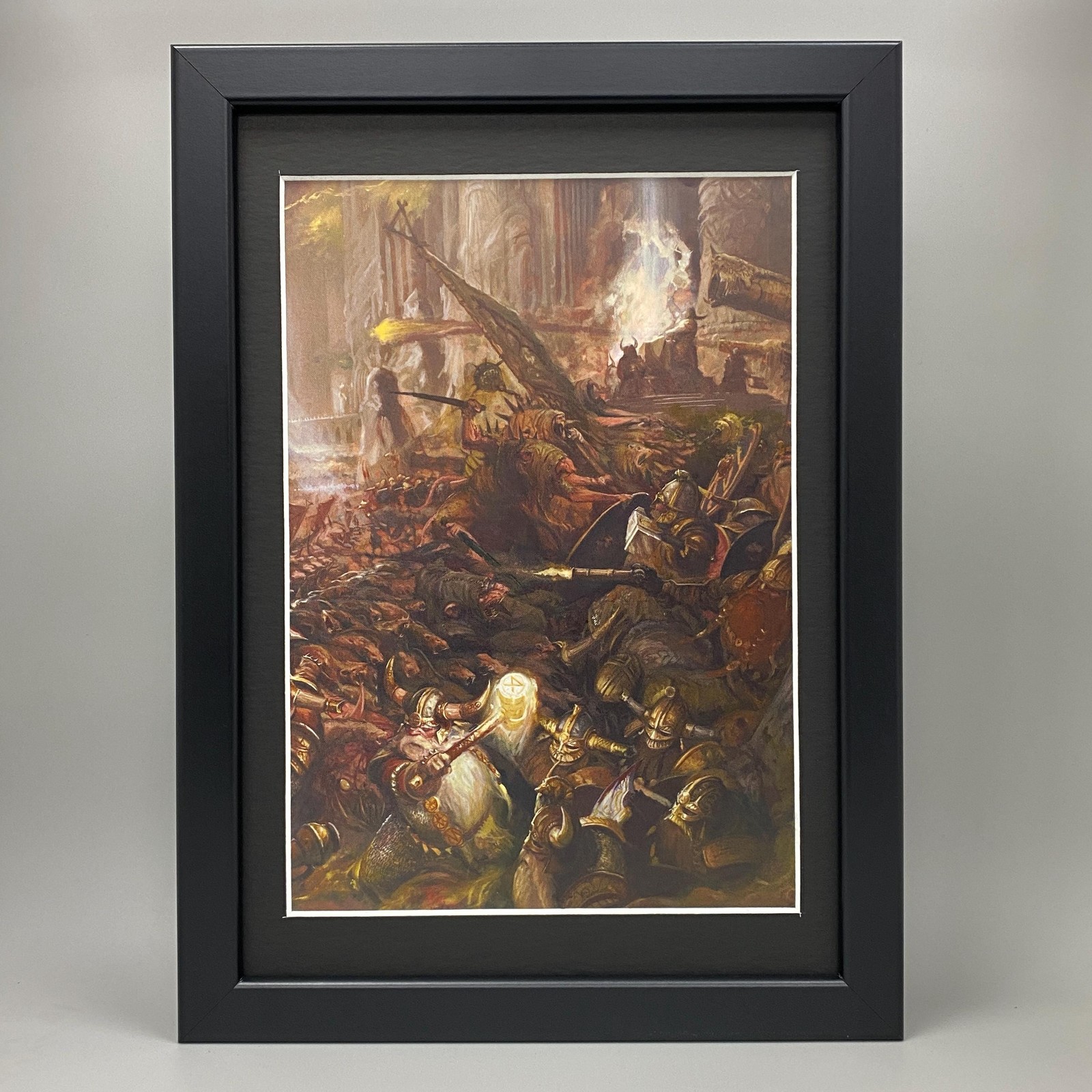 SKAVEN FRAMED ART LOATHSOME RATMEN DWARFS DWARVES CHAOS WARHAMMER AGE OF SIGMAR