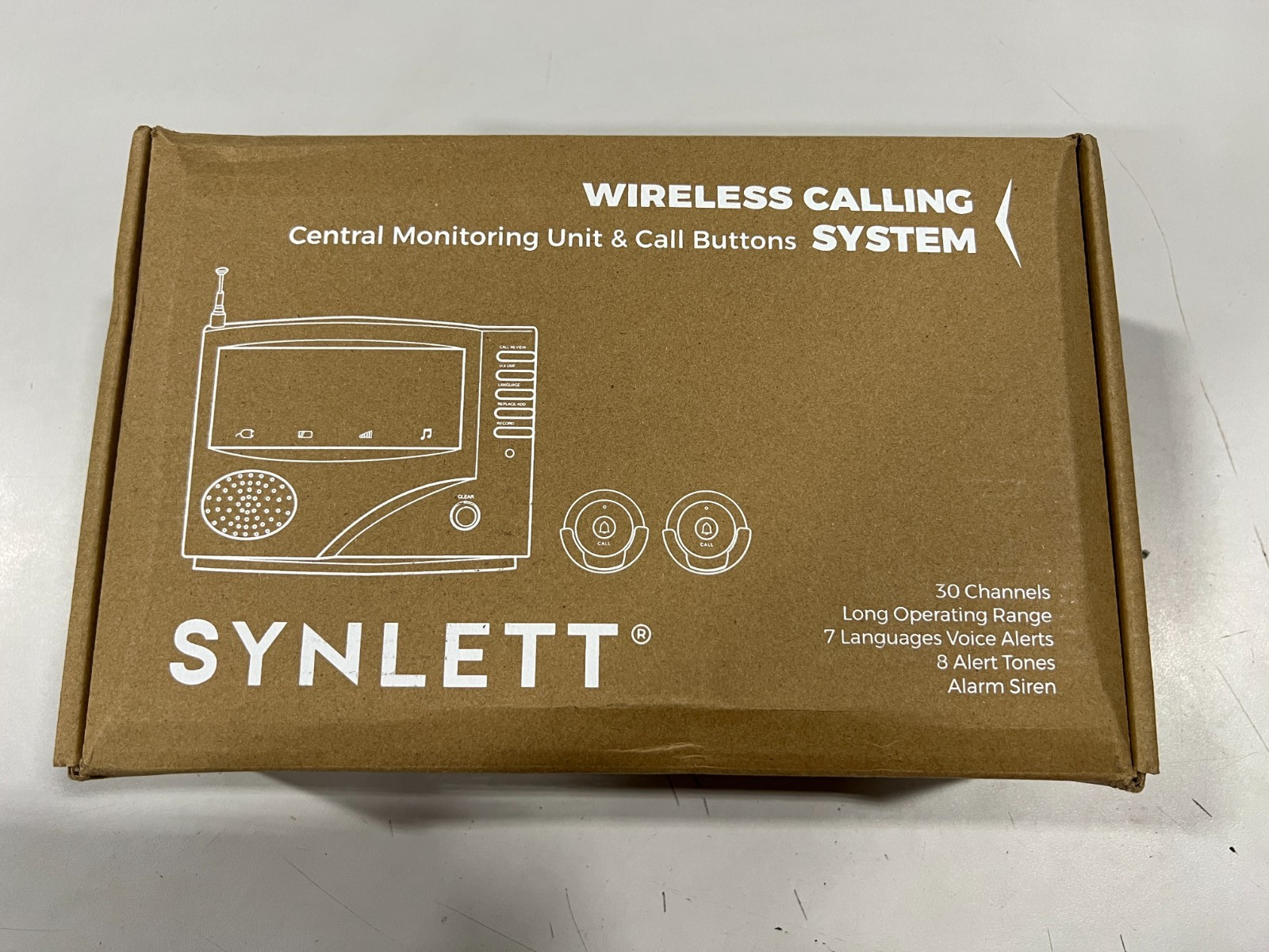 Synlett Wireless Calling Centeral System Monitoring Unit & Call Buttons