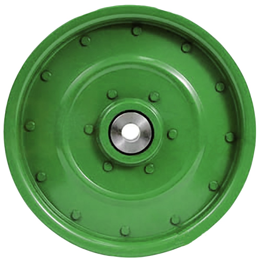 Green Flat Idler Pulley Fits John Deere Models AH94450