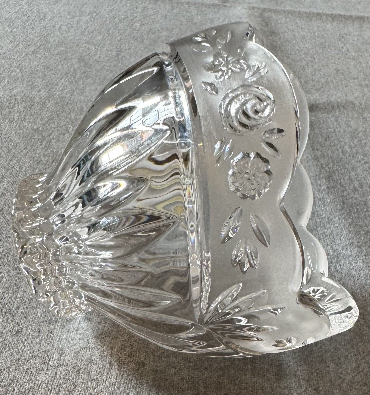Vintage Crystal Candy Nut Dish