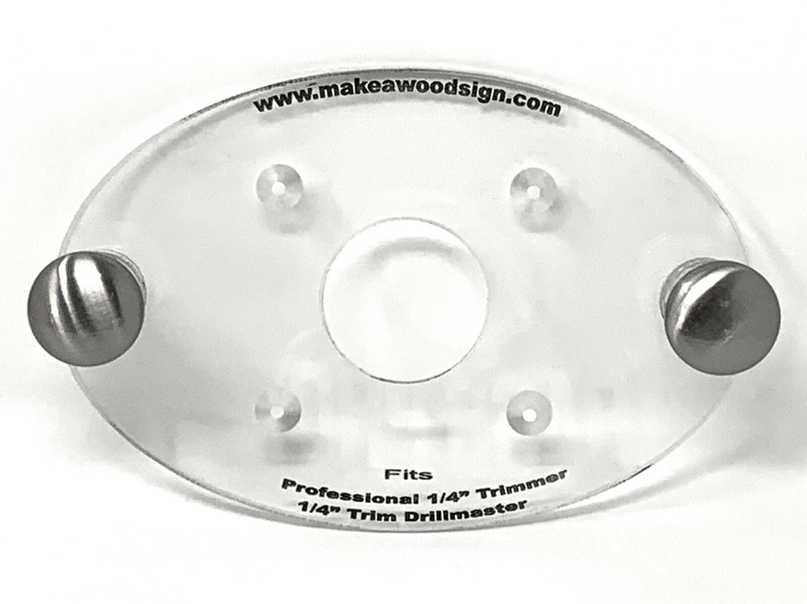 Professional Woodworker 2.4-Amp 1/4 in. Laminate Trimmer Acrylic Base Plate
