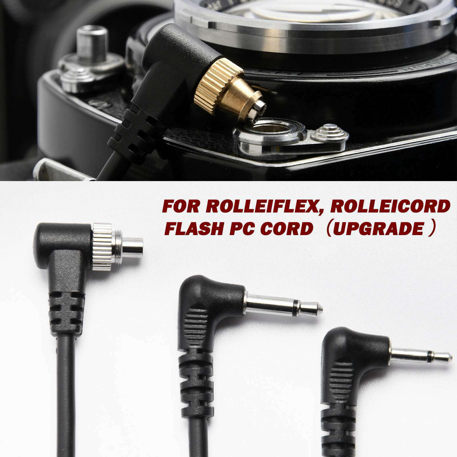 2.5mm/3.5mm/Type C Upgrade PC Adapter cable For Rolleiflex rolleicord flash