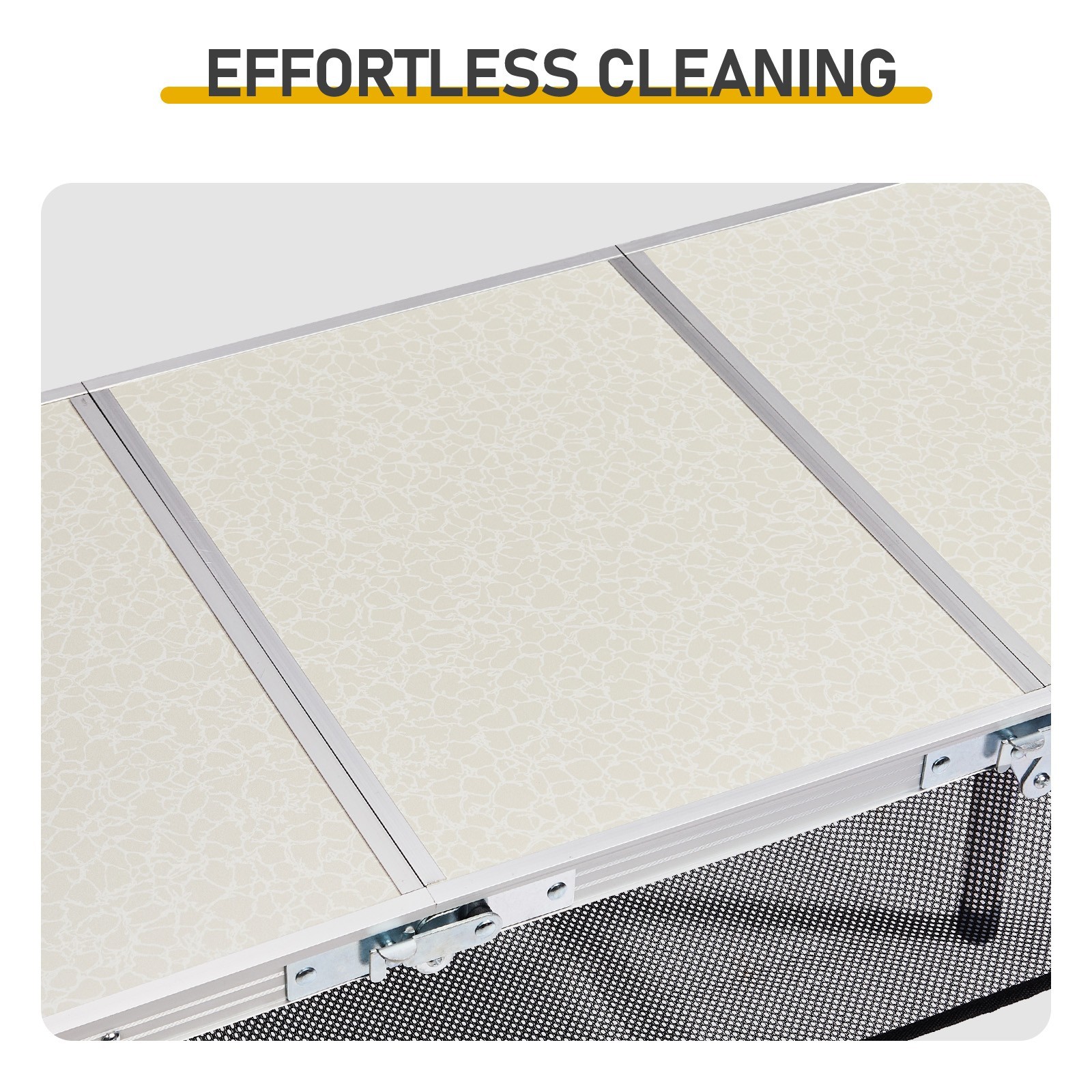 Outdoor Folding Camping Table 3ft Aluminum Foldable Lightweight Patio Side Table