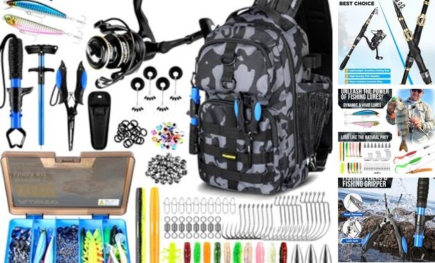 Fishing Backpack with Fishing Rod &Tackle Fishing Backpack with fishing rod