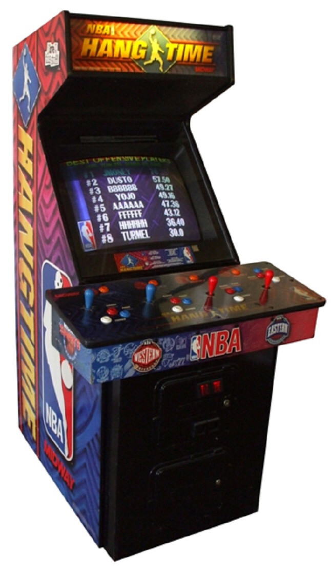NBA HANGTIME ARCADE MACHINE by MIDWAY 1996 (Excellent Condition)