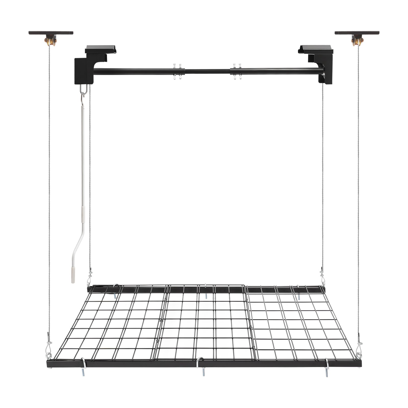 250lbs Overhead Garage Lifting Storage Rack Ceiling Mount Hanging Organizer Unit