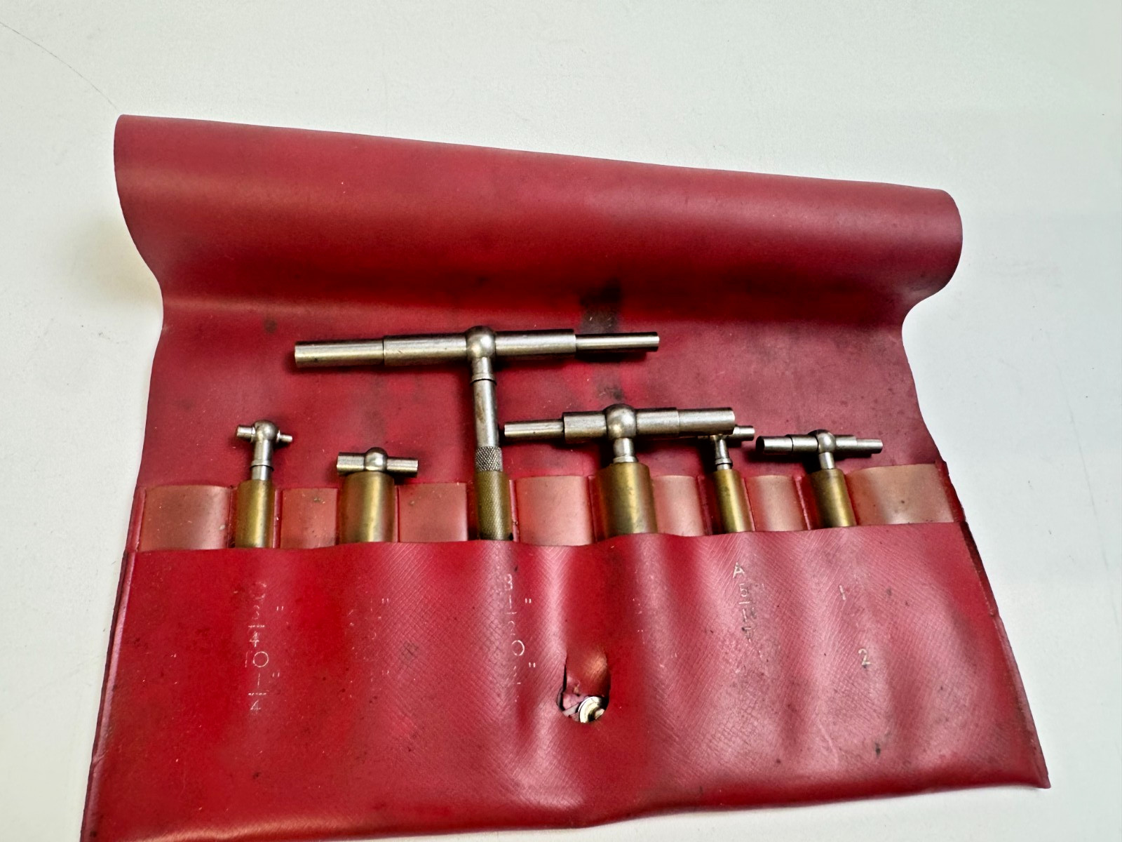 Starrett No. S579H Set of 6 Telescoping Gages 5/16"-6" with Pouch USA
