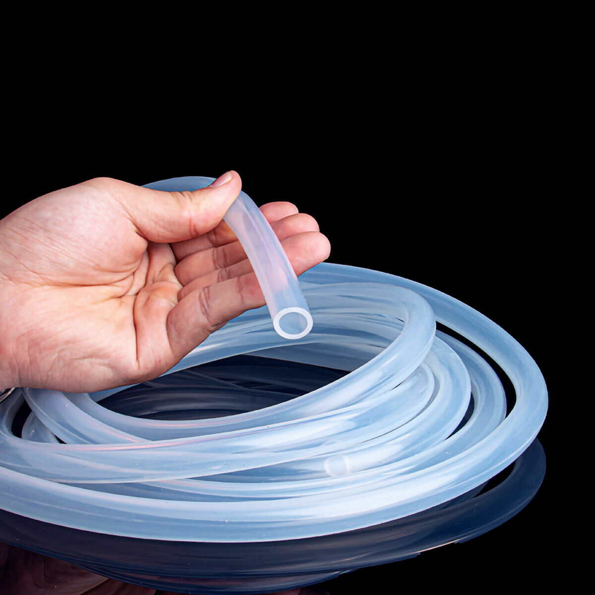 Soft Clear Silicone Tube 0.8 - 19mm ID Food Safe High Temp for Peristaltic Pump