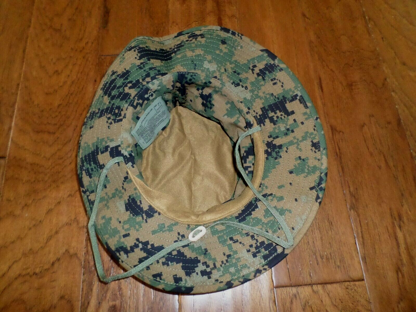 MARINE CORPS BOONIE HAT USMC DIGITAL WOODLAND CAMOUFLAGE MEDIUM 7 1/4 USA MADE