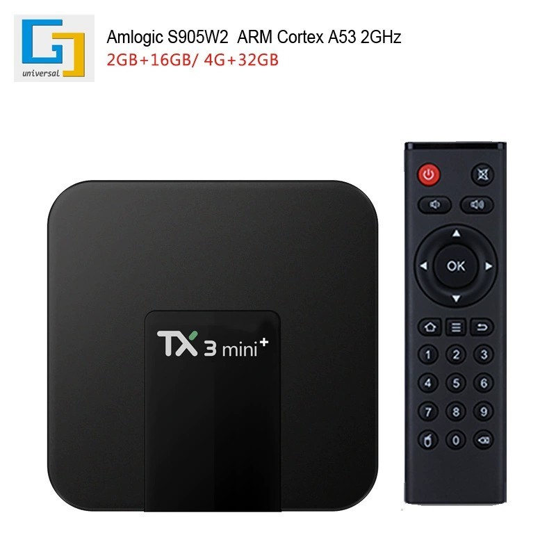 TX3 Mini S905W2 Android 4K SMART TV Box Media Quad-Core 2GB/16GB Dual Band WiFi
