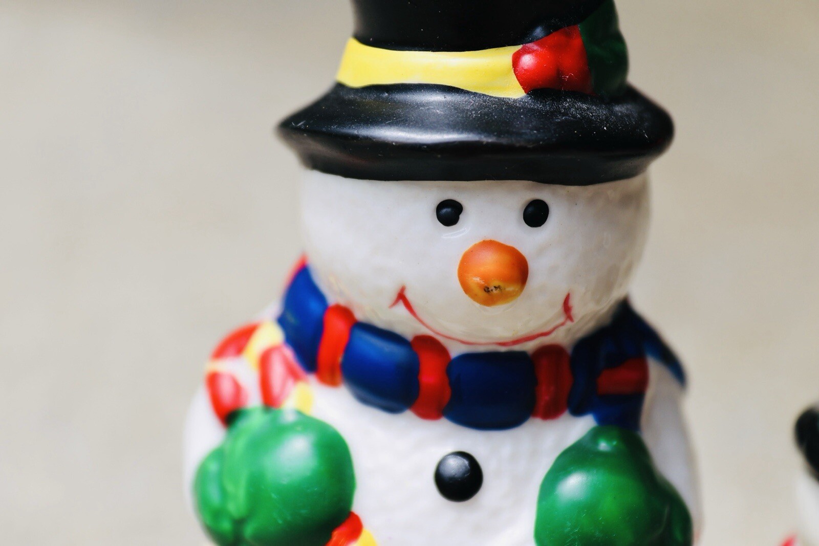 Two Mini Snowman Trinket Boxes