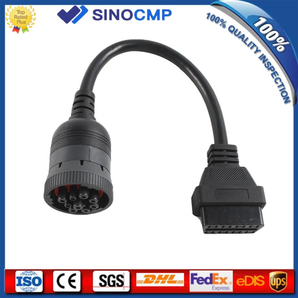 1pc 88890302 9Pins Truck Vehicle Diagnostic Tool Cable for Volvo Vocom 88890300