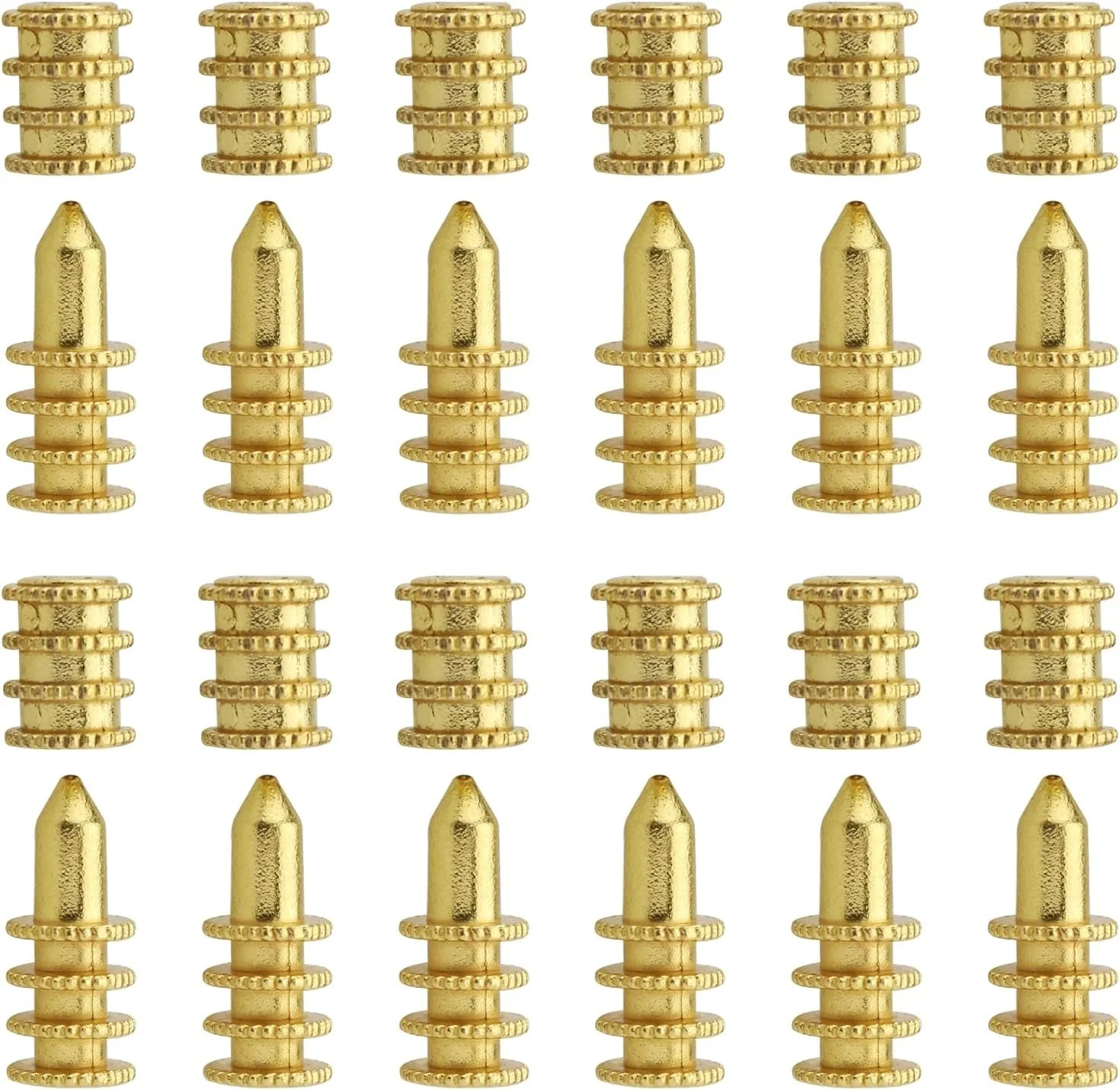 Table Pin FMHXG 12 Sets Gold Metal Table Pins Dowels, Table Bolt Sleeve Connecto