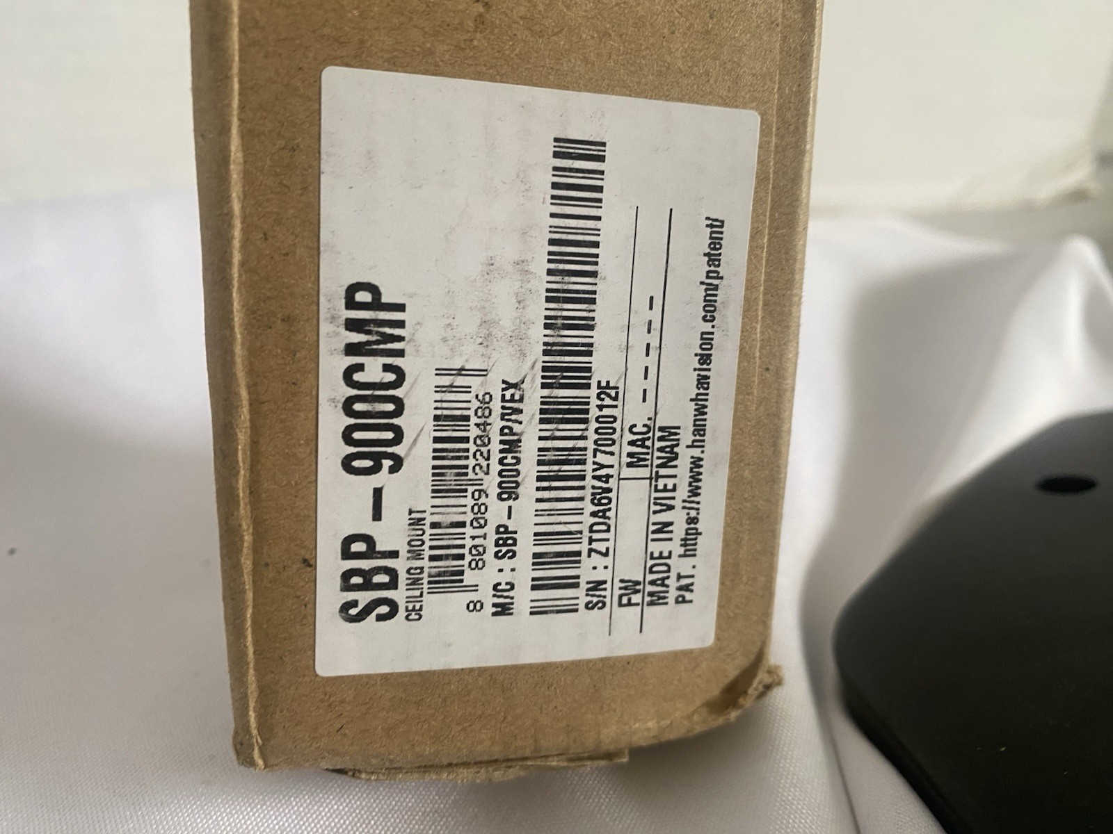 Hanwha Vision SBP-900CMP Ceiling Mount Pipe (35.4", White)
