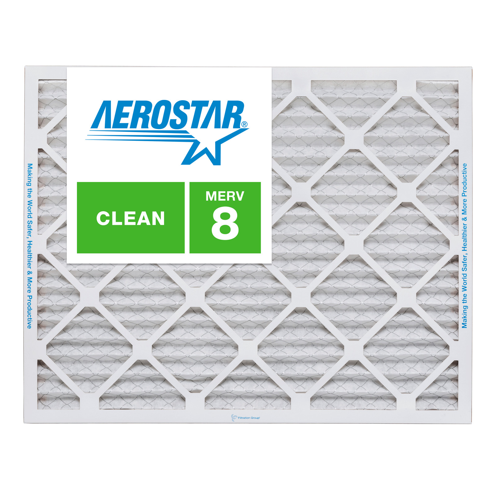 Aerostar 16 3/8 x 21 1/2 x 1 MERV 8 Furnace Air Filter, 6 Pack