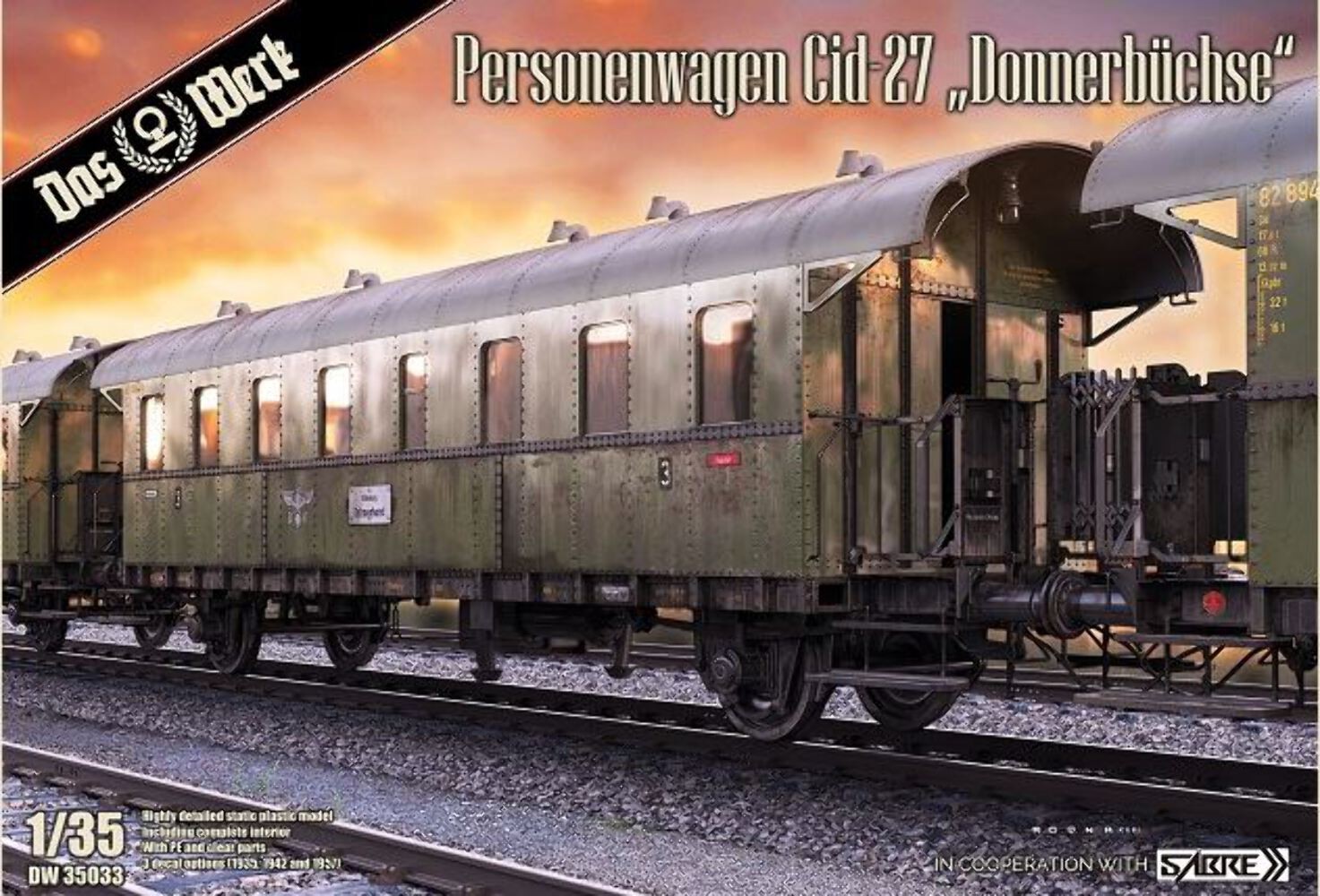 Das Werk 1/35 35033 Personenwagen Cid-27 "Donnerb√ºchse" PASSENGER RAIL CAR