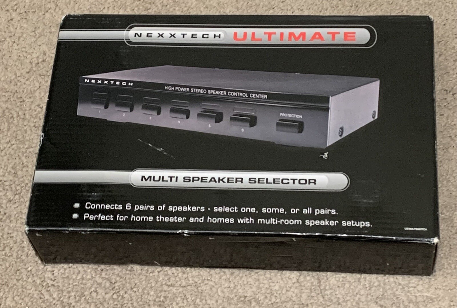 NexxTech Ultimate Multi Speaker Selector. Connects Up to 6 Speakers, BRAND NEW