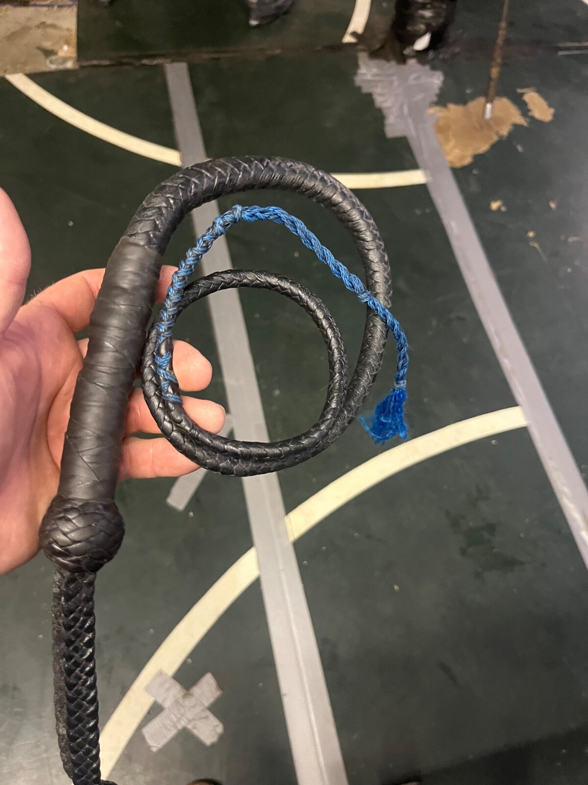 50" signal whip used, with handle repair