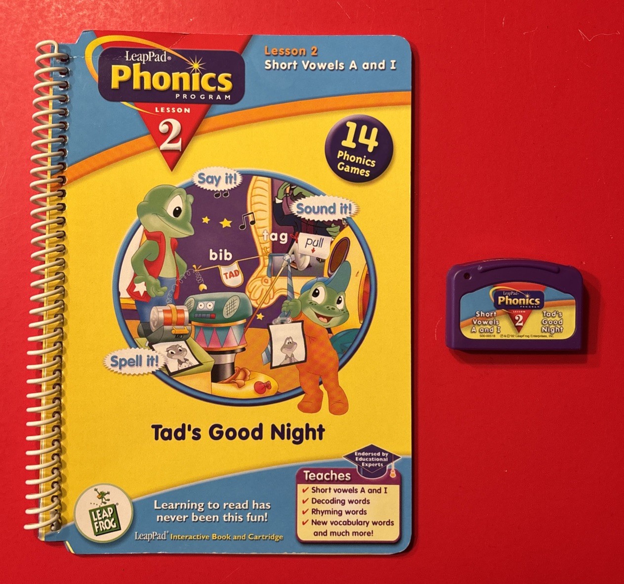 LeapPad Phonics LeapFrog Short Vowels A and I “Tad’s Good Night” Lesson 2
