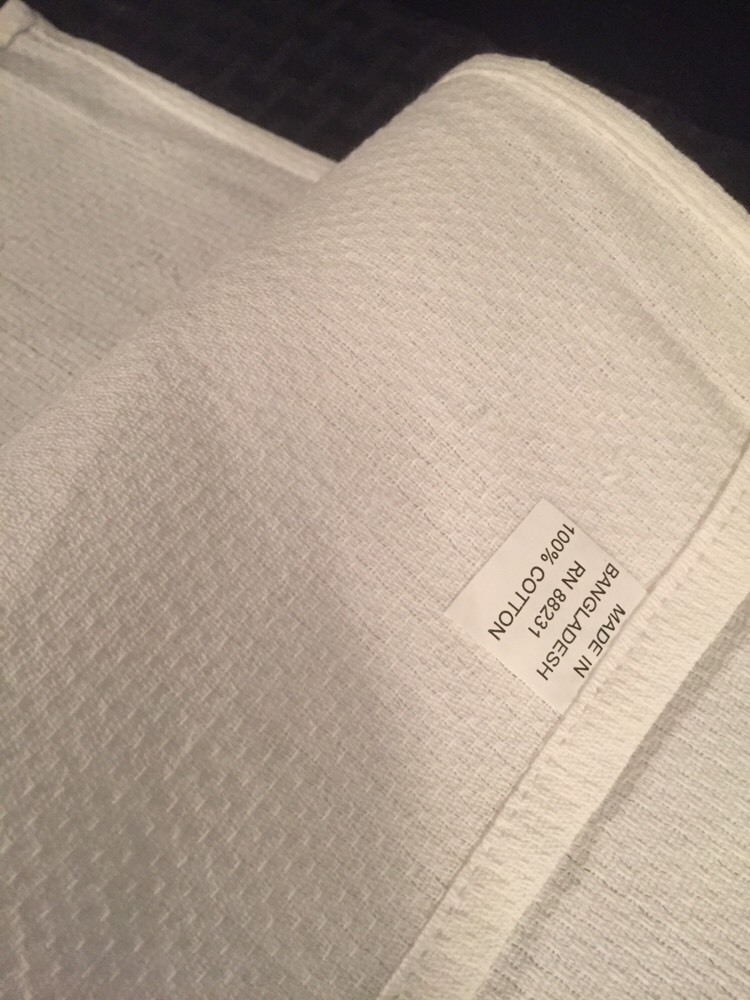 QTY 10, NEW White Cloth Sterilization Wrap SINGLE LAYER Approx. 35"x17"