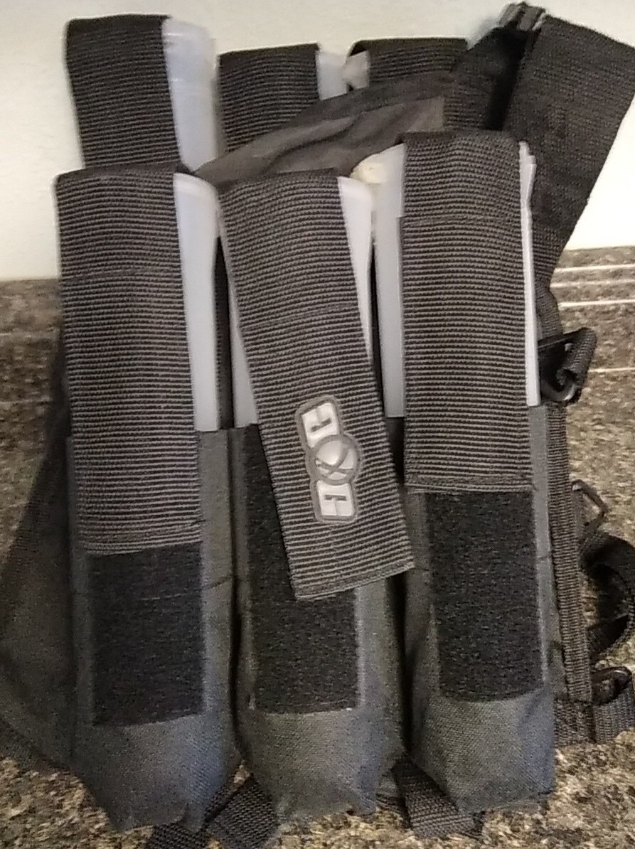Gen X Global GxG 6+1 Horizontal Paintball Tank & Pod Pack Harness with 6 Pods