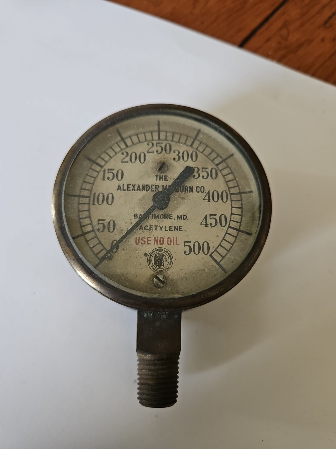vintage usa pressure gauge