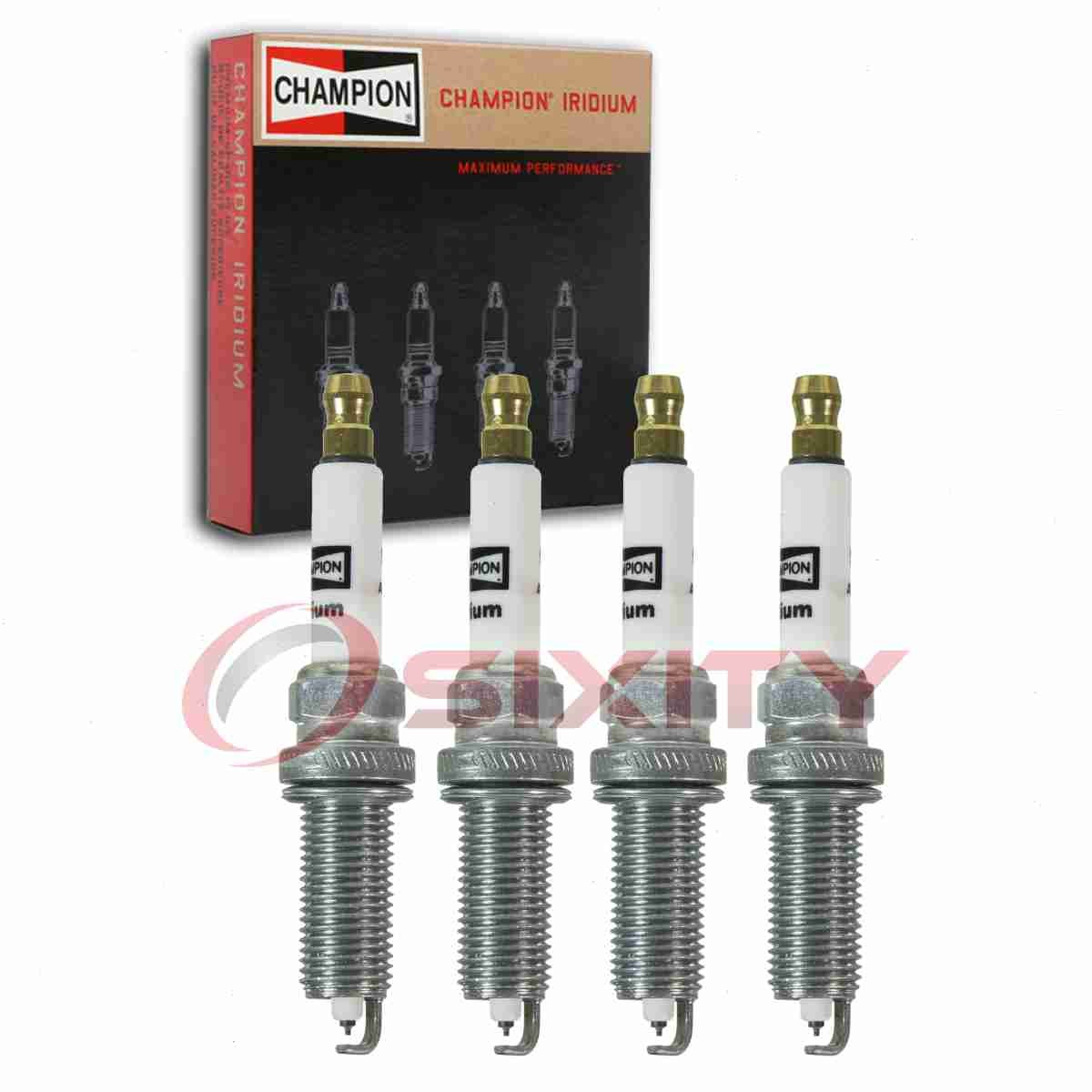 4 pc Champion Iridium Spark Plugs for 2015-2018 Chevrolet City Express 2.0L hv