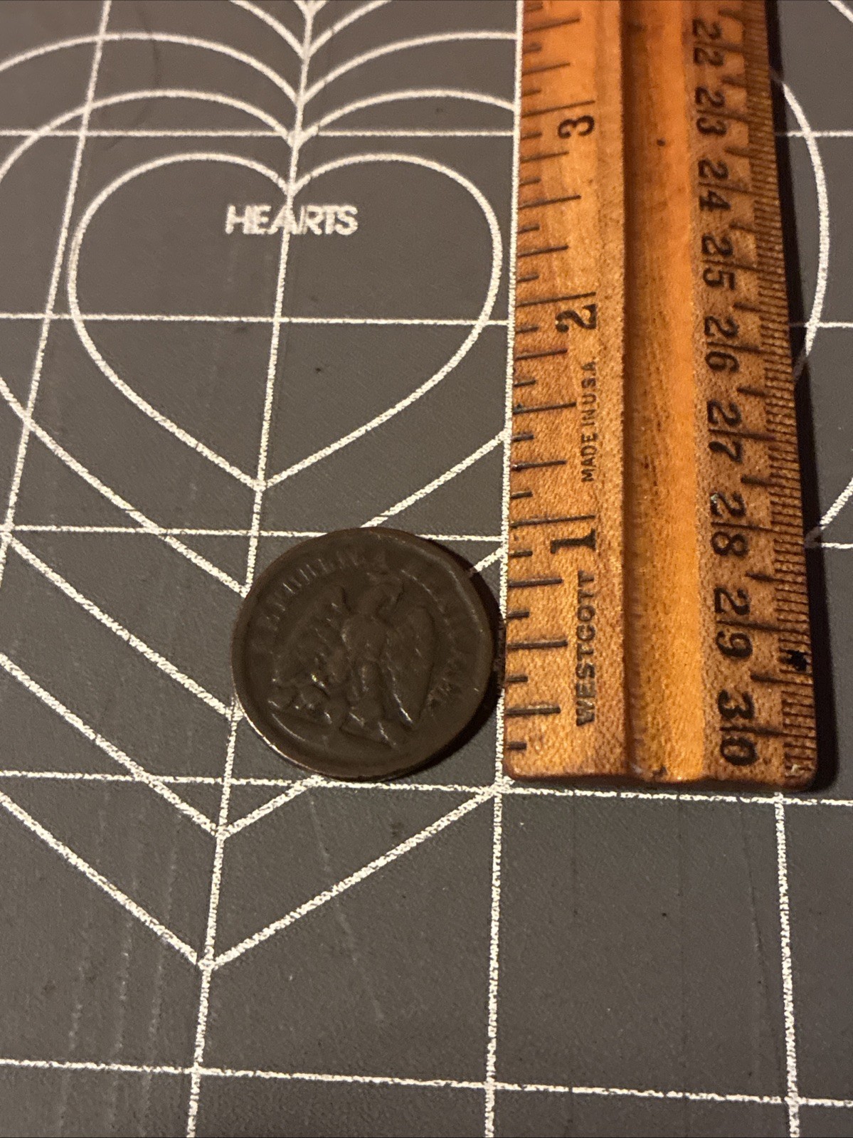 Antique 1886 Mexico Un Centavo Coin