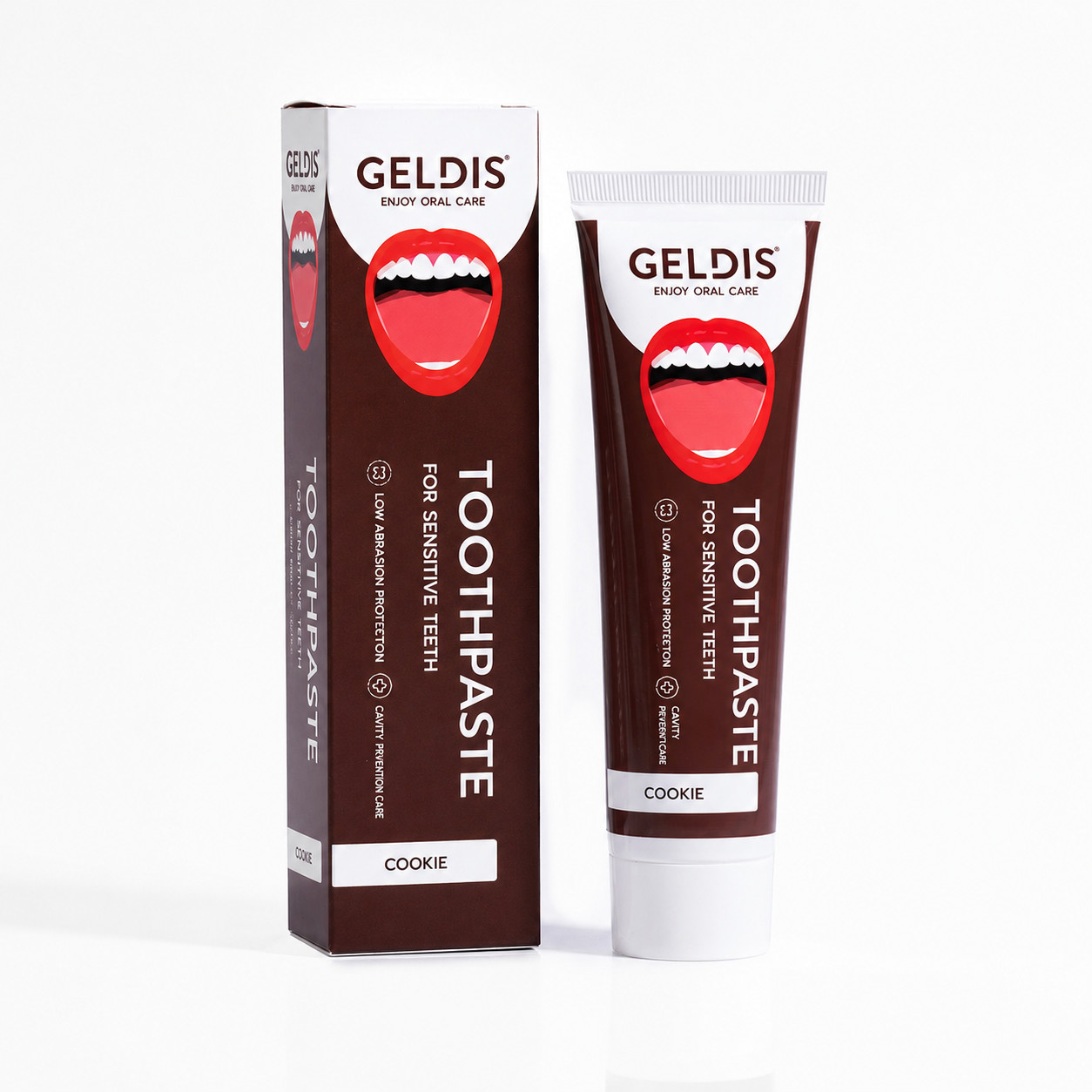 Geldis Sensitive Toothpaste With Fluoride – Cookie 100ml/ 3.38 fl/Oz