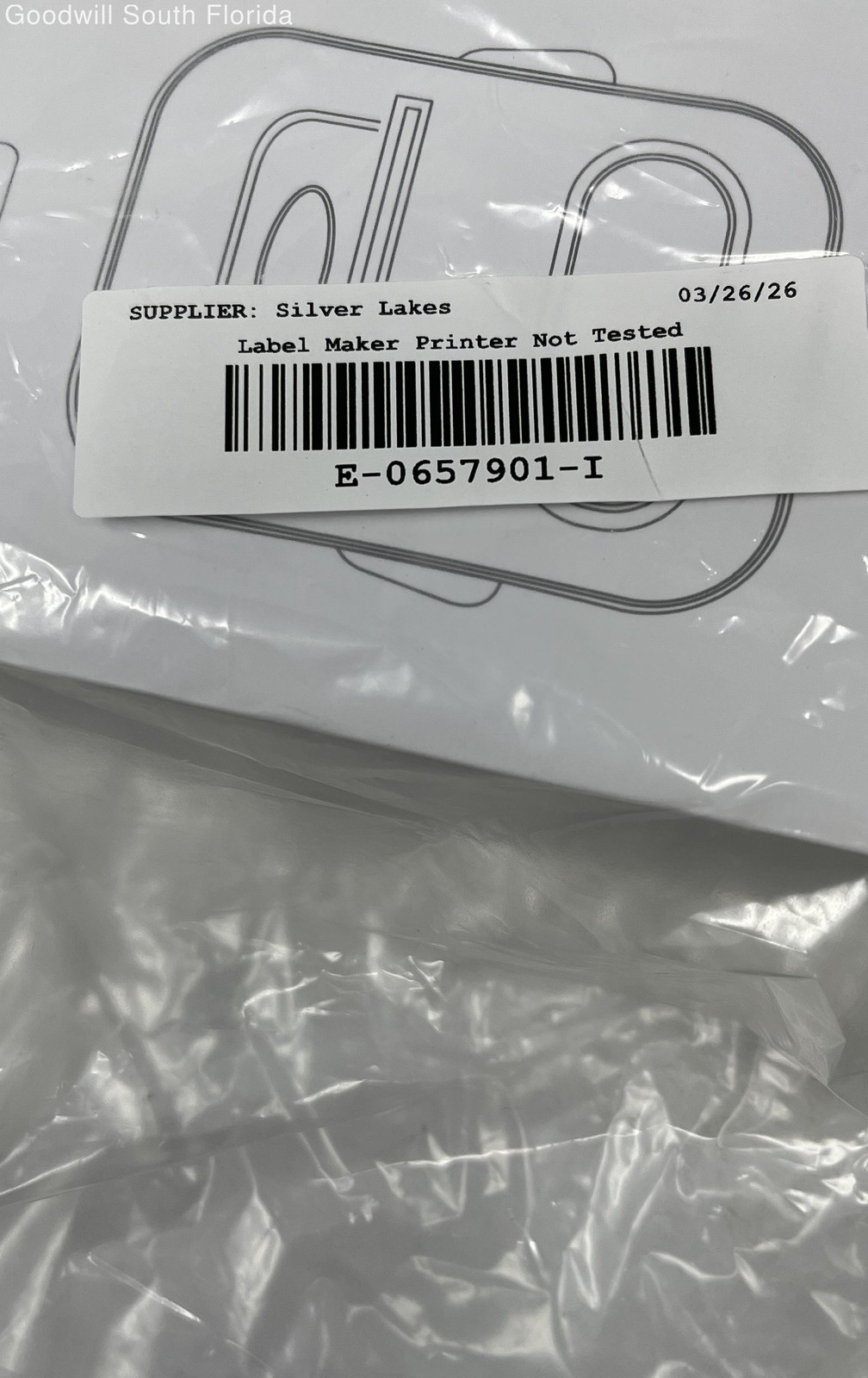 P50 White Wireless Bluetooth Thermal Portable Label Maker Printer Not Tested