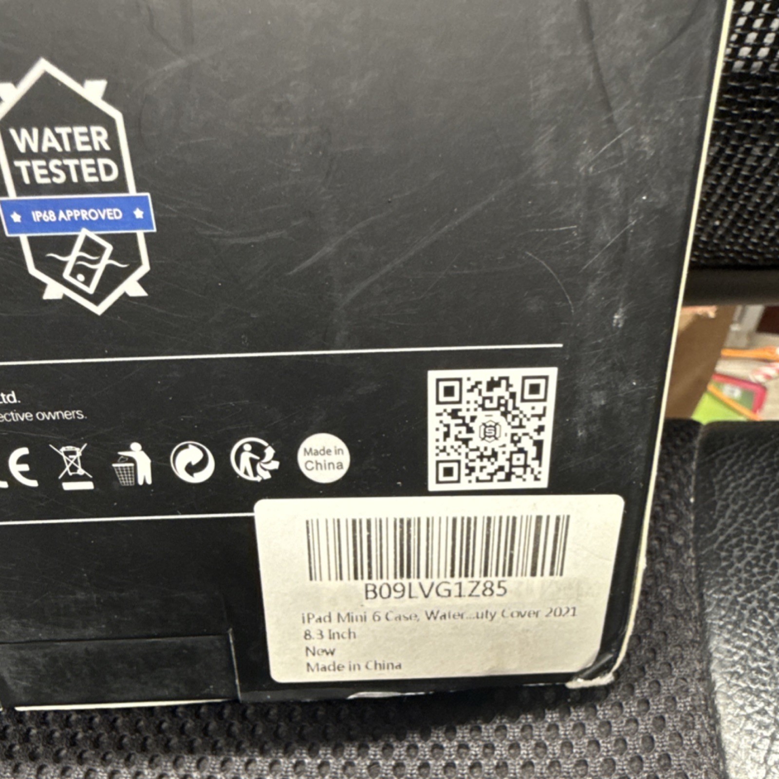 Shellbox Waterproof Drop Tested Impact Resistant Case for iPad Mini 6 8.3" Black