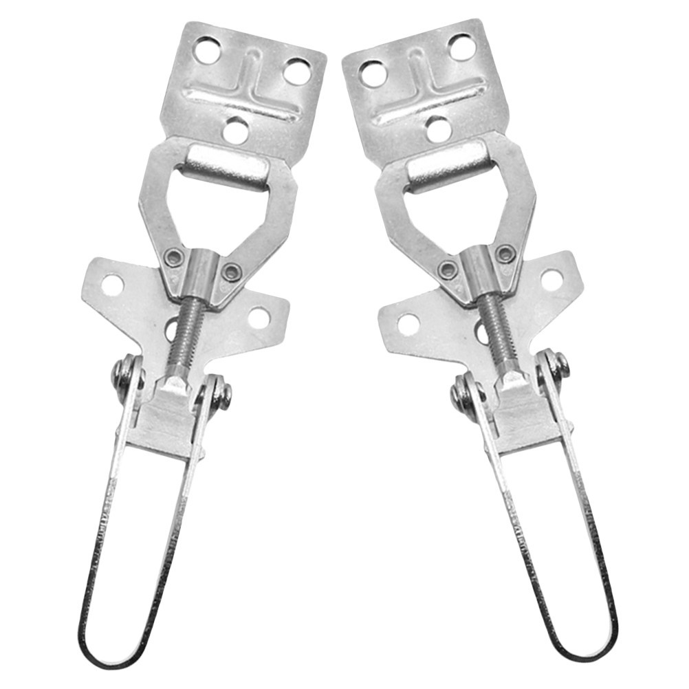 2Pcs Reusable Silver Hive Buckle Pull Latch Galvanized Steel Beekeeping Tools