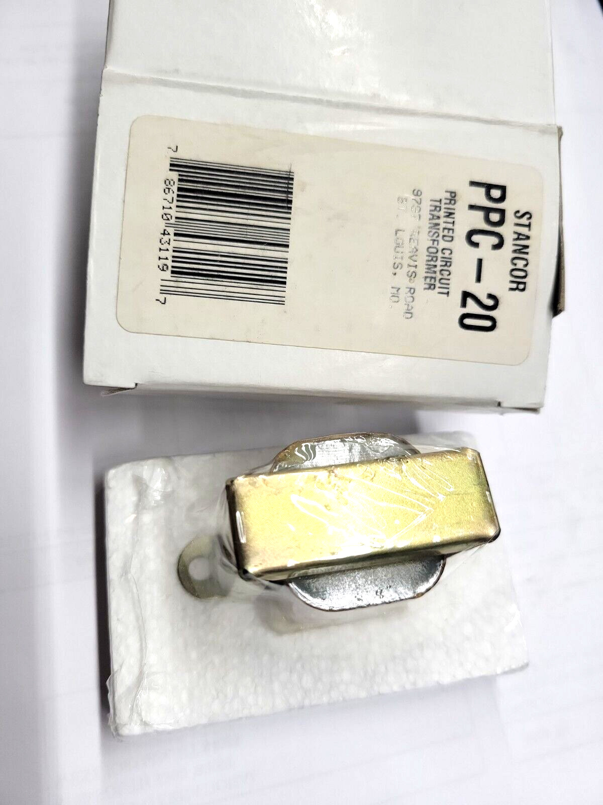 PPC-20 STANCOR TRANSFORMER PC MT DUAL OUT 5-6 12V .180A 7-8 12V .180A 115/230AC