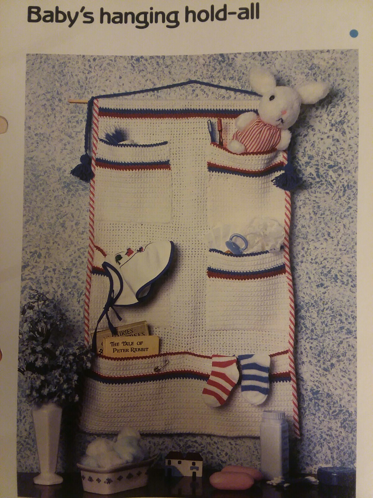 Baby's Hanging Hold-All crochet PATTERN INSTRUCTIONS FREE SHIPPING
