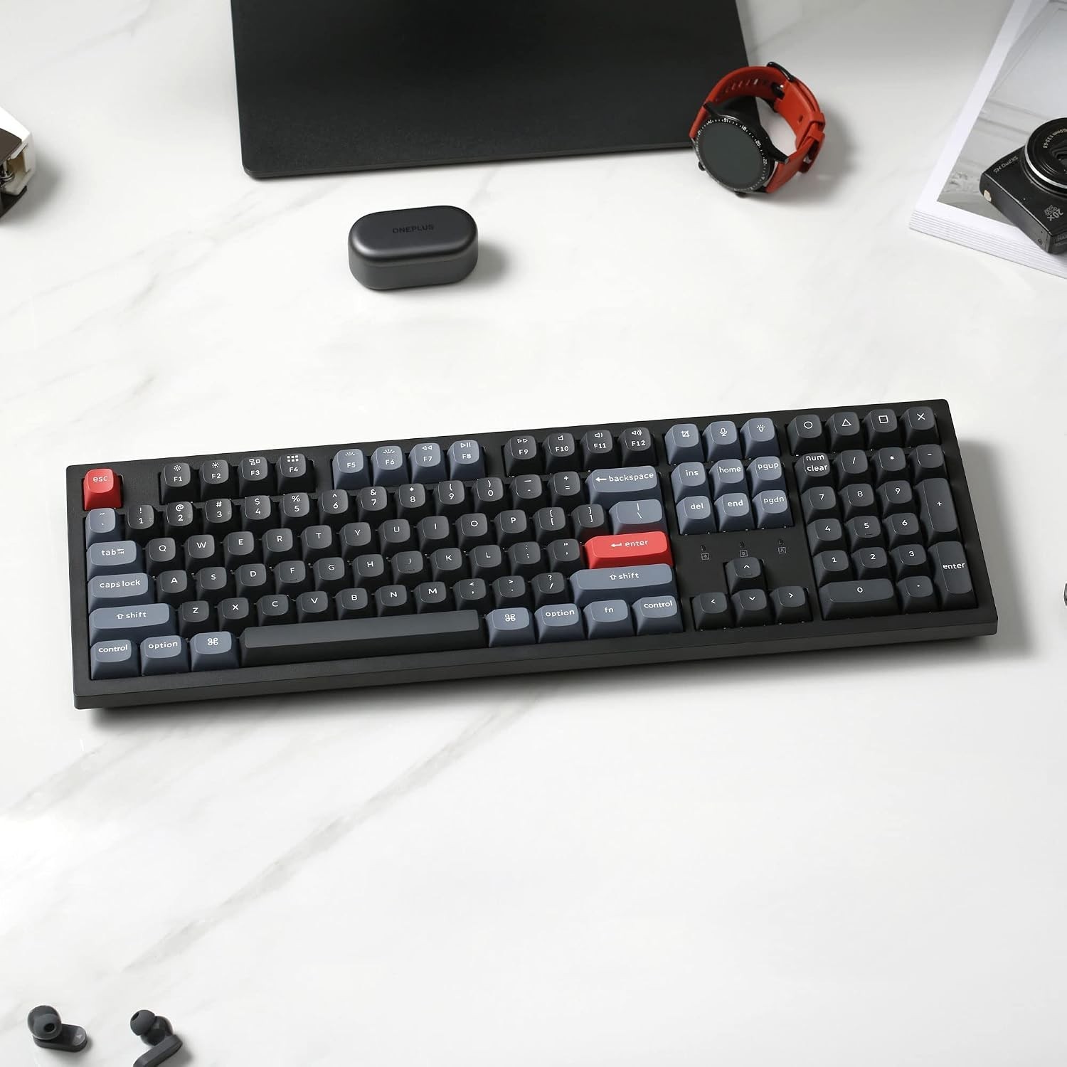 K10 Pro Wireless Custom Mechanical Keyboard Full-Size Layout | QMK Programmab...