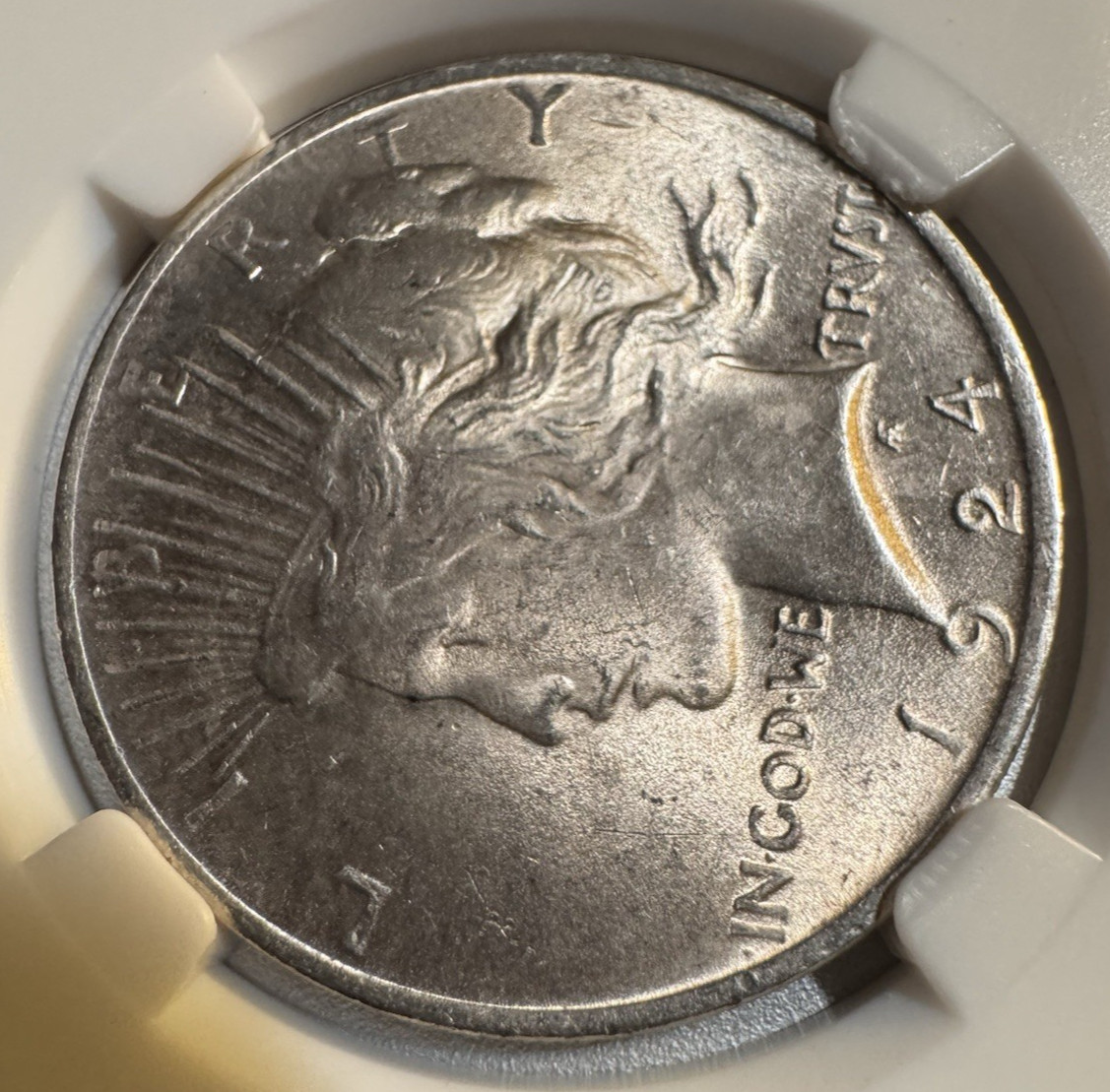 1924‑P Peace Dollar MS62–MS64 Range • Bright Luster • 26.702g