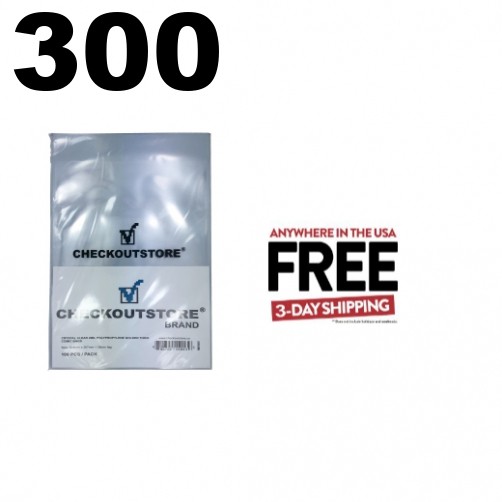 300 CheckOutStore Crystal Clear Golden Age Thick Comic Book Bags ** 1-3 DAY