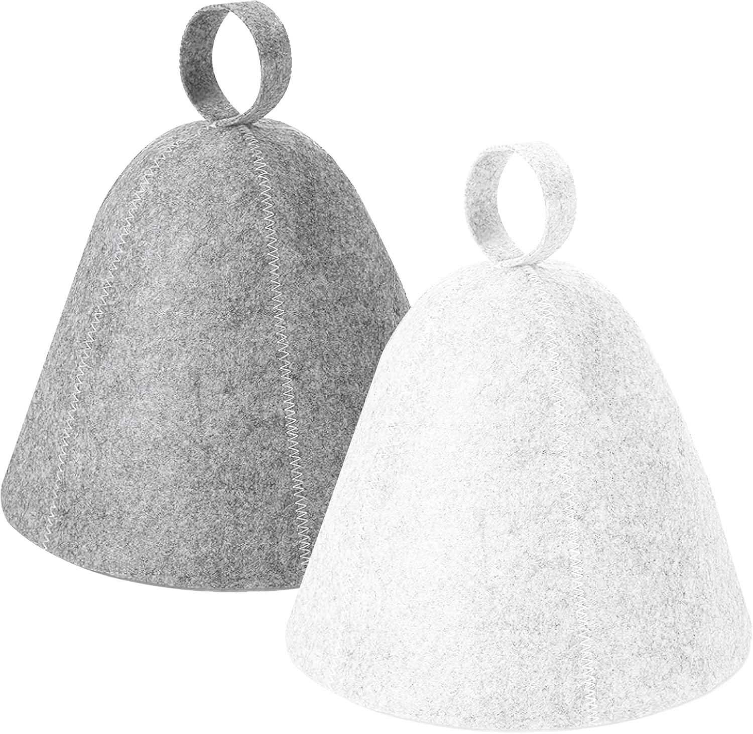 2 Pack Sauna Hat, Wool Felt Sauna Cap Russian Banya Cap Unisex Sauna