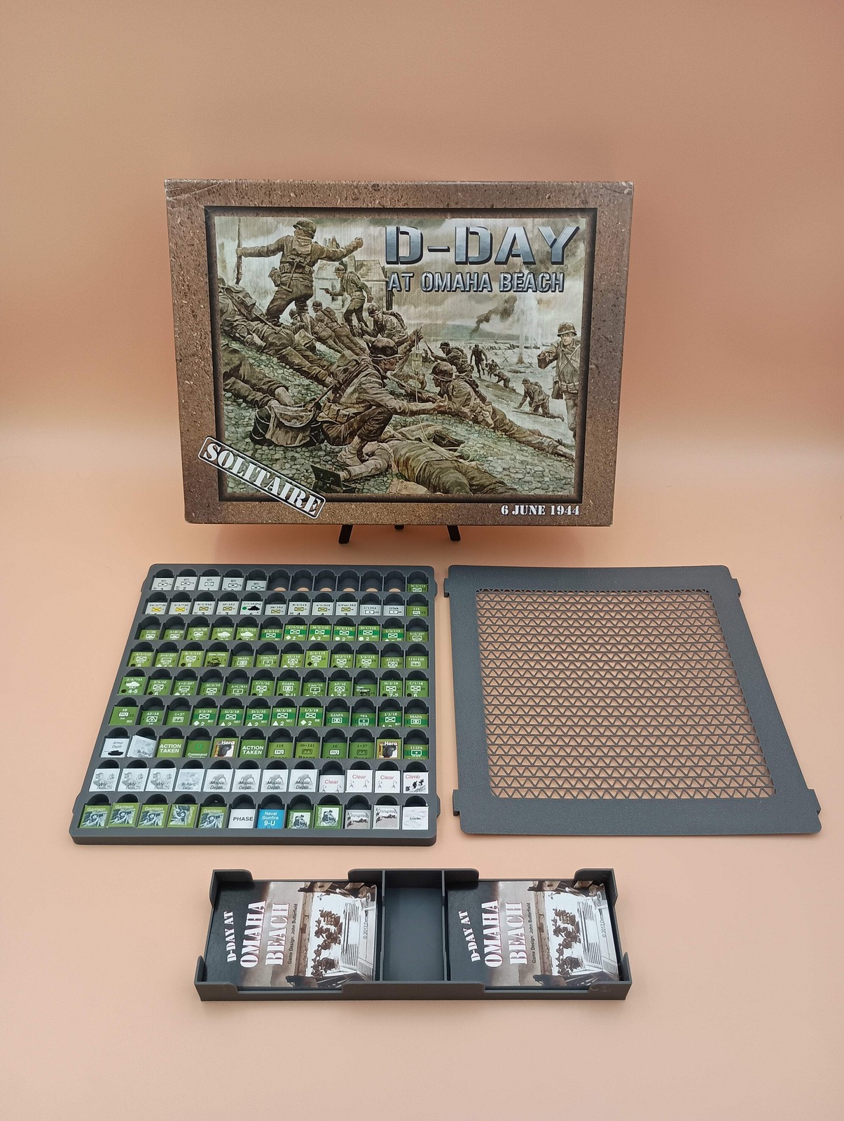 D-Day at Omaha Beach Board Game Organizer And Counter Storage