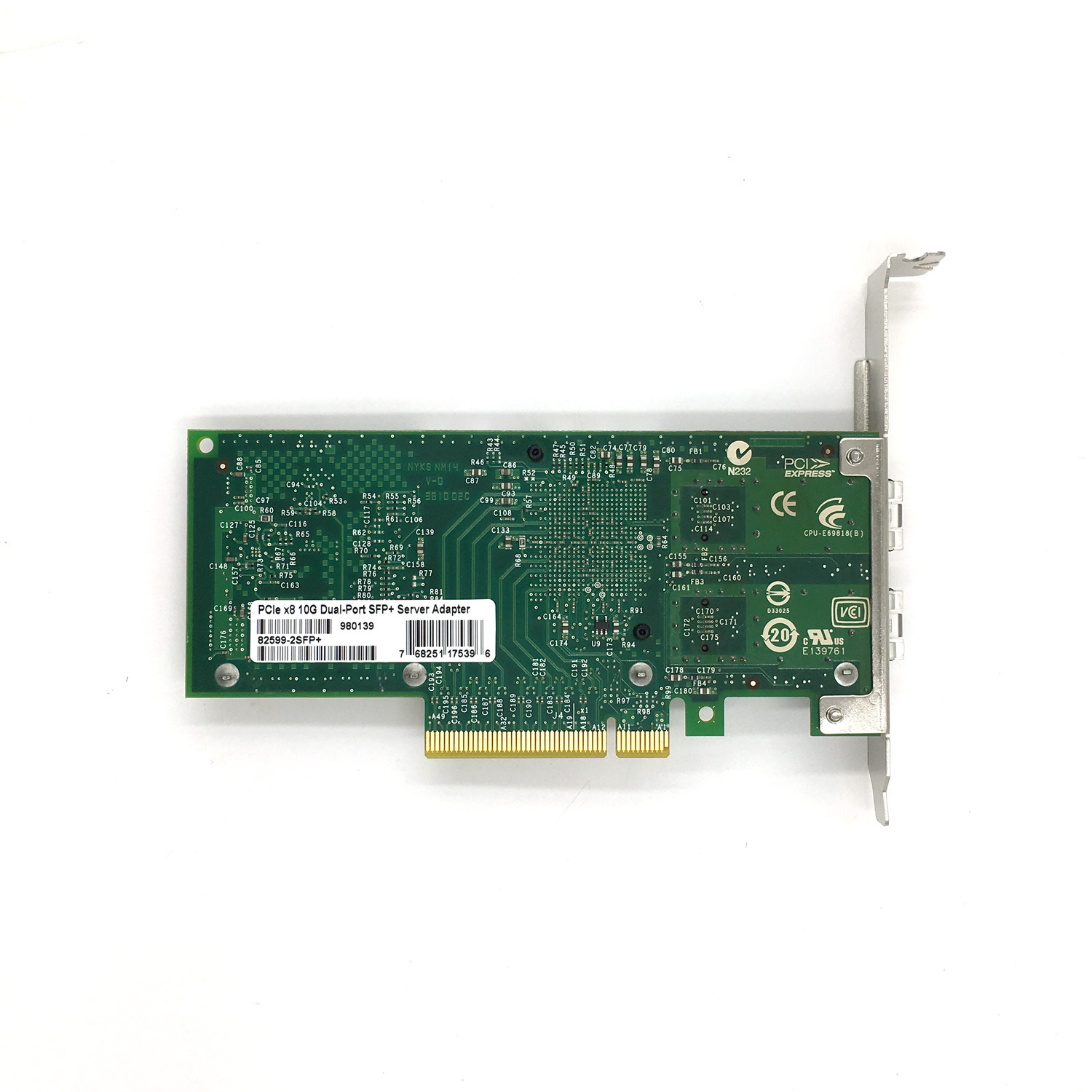 Intel X520-DA2 10 Gigabit 10GBe SFP Dual Port Ethernet Server Network Adapter