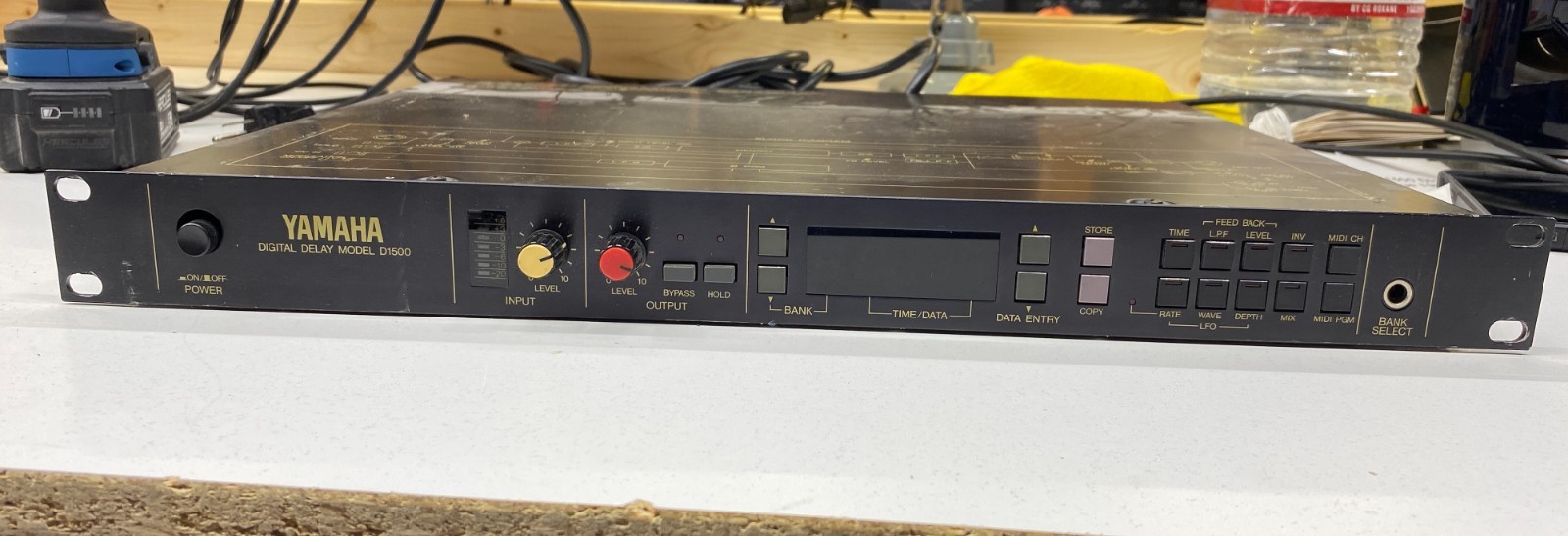 Yamaha D1500 Digital Delay Vintage 19" Rack Effect