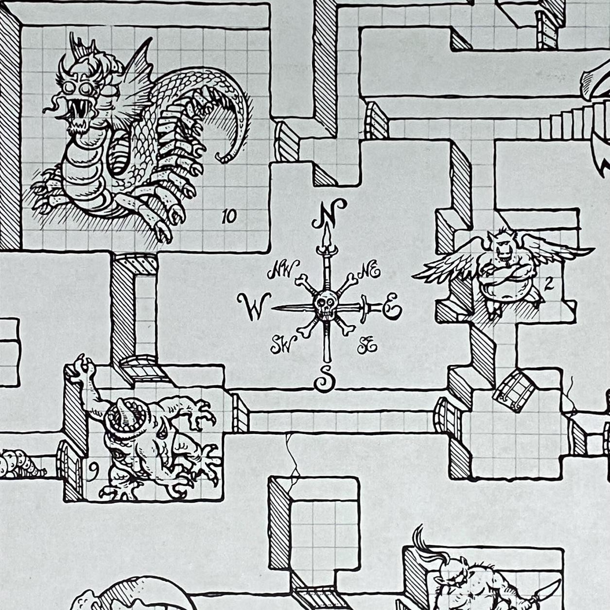 DUNGEONS & DRAGONS FRAMED ART. D&D
