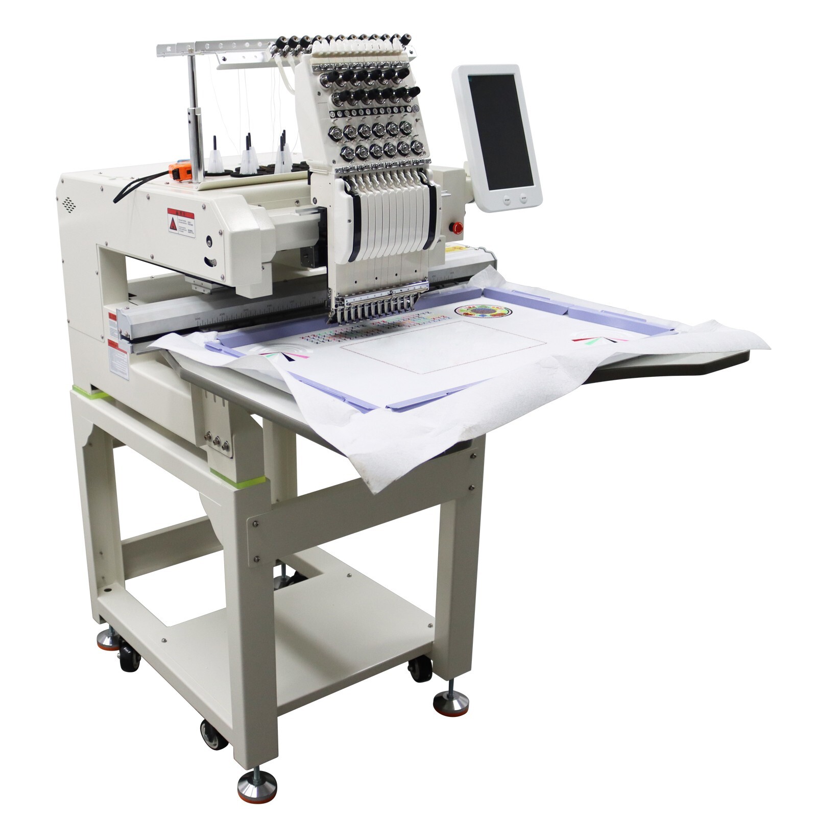 Heavy Duty Single Head 12Needle Commercial Home Automatic Embroidery Machine