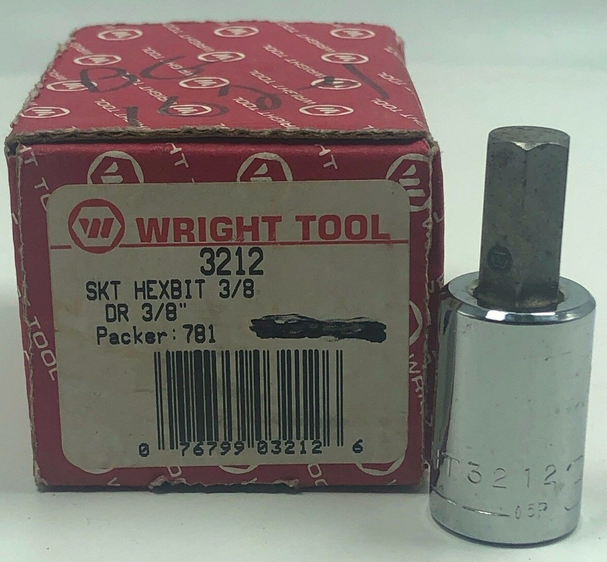 Wright Tool 3212 3/8" Drive 3/8" Hex Type Socket USA Made Free Shipping