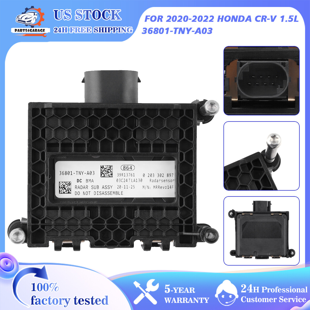 Fit 2017-2022 Honda CR-V 1.5L Cruise Control Distance Radar Sensor 36801-TNY-A03